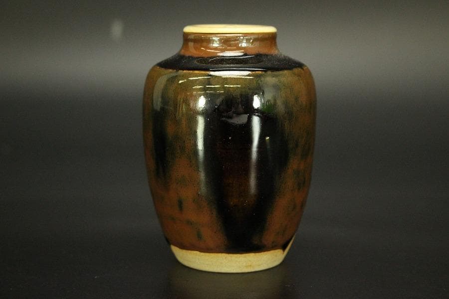 茶道具 瀬戸茶入 良蓋 美品(A777)