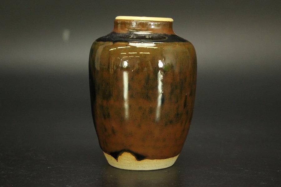 茶道具 瀬戸茶入 良蓋 美品(A777)