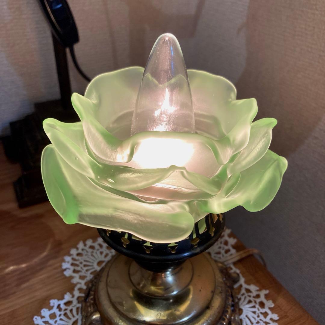 （予約専用⭐︎）ミニシャンデリア　フランスアンティークとローズシェード