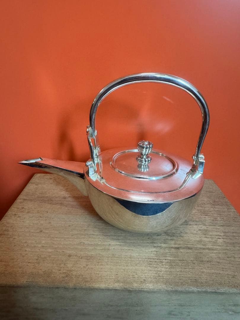 2043 銀製　急須 ティーポット 茶道具 茶器　美品