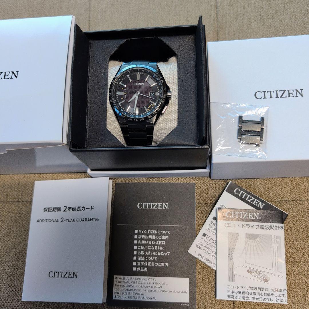 【美品】CITIZEN アテッサ ACT Line ブラックチタニウム