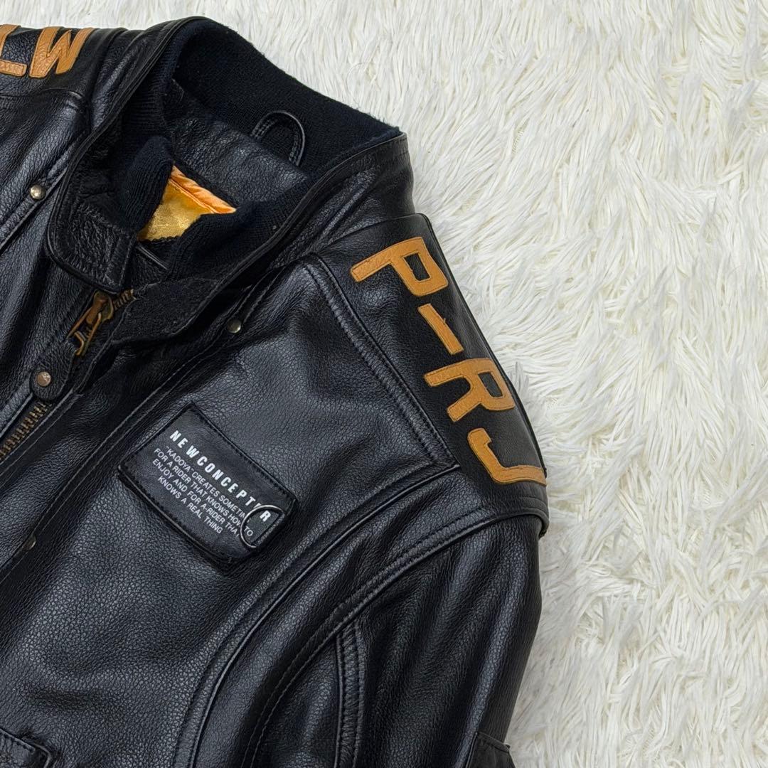 858　KADOYA NEW CONCEPTER ライダースジャケット　M　黒