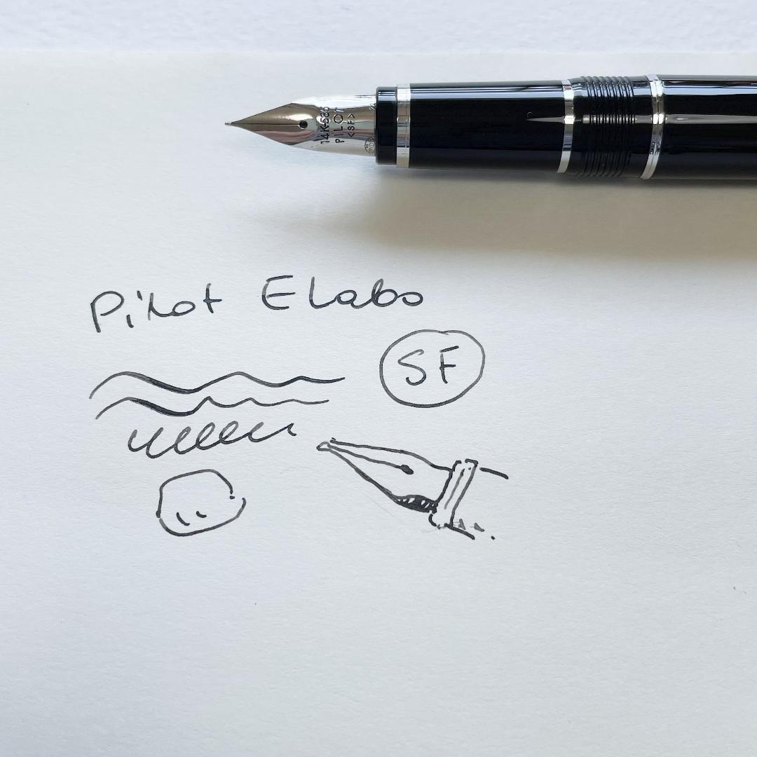 Pilot Elabo エラボ 万年筆 黒 SFペン先