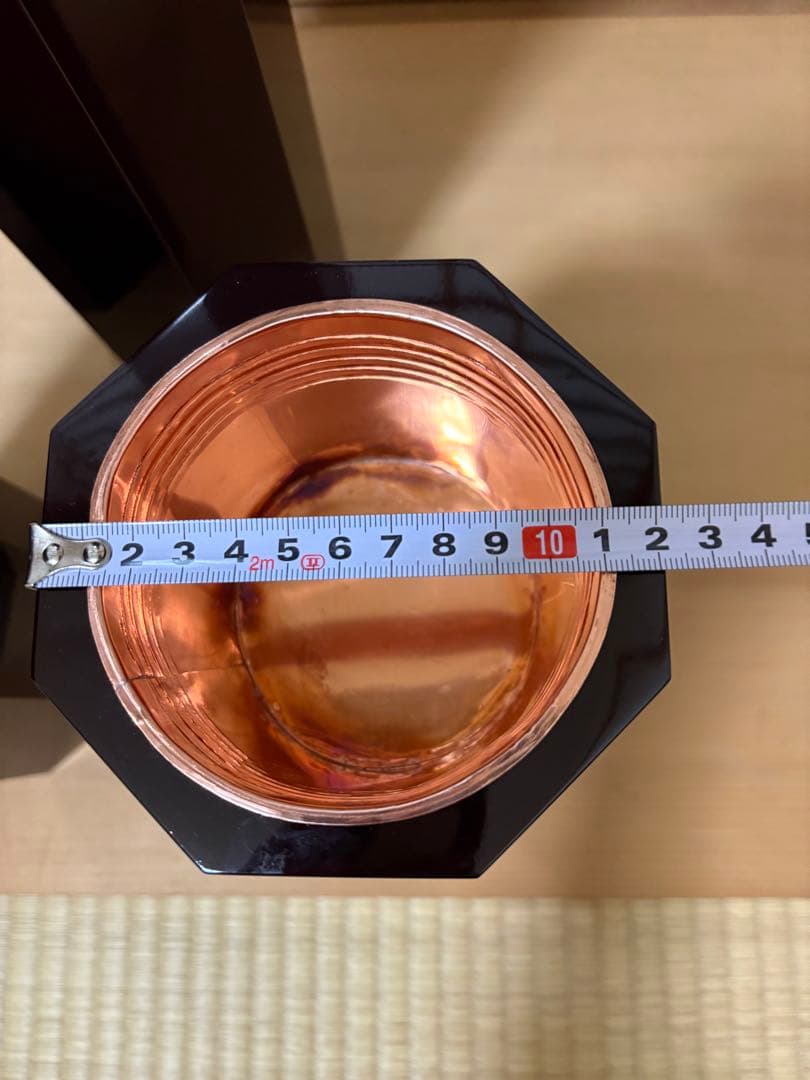 28 美品！　八角中三管筒　３本セット　花入れ　未生流　御室流　花器　華道具