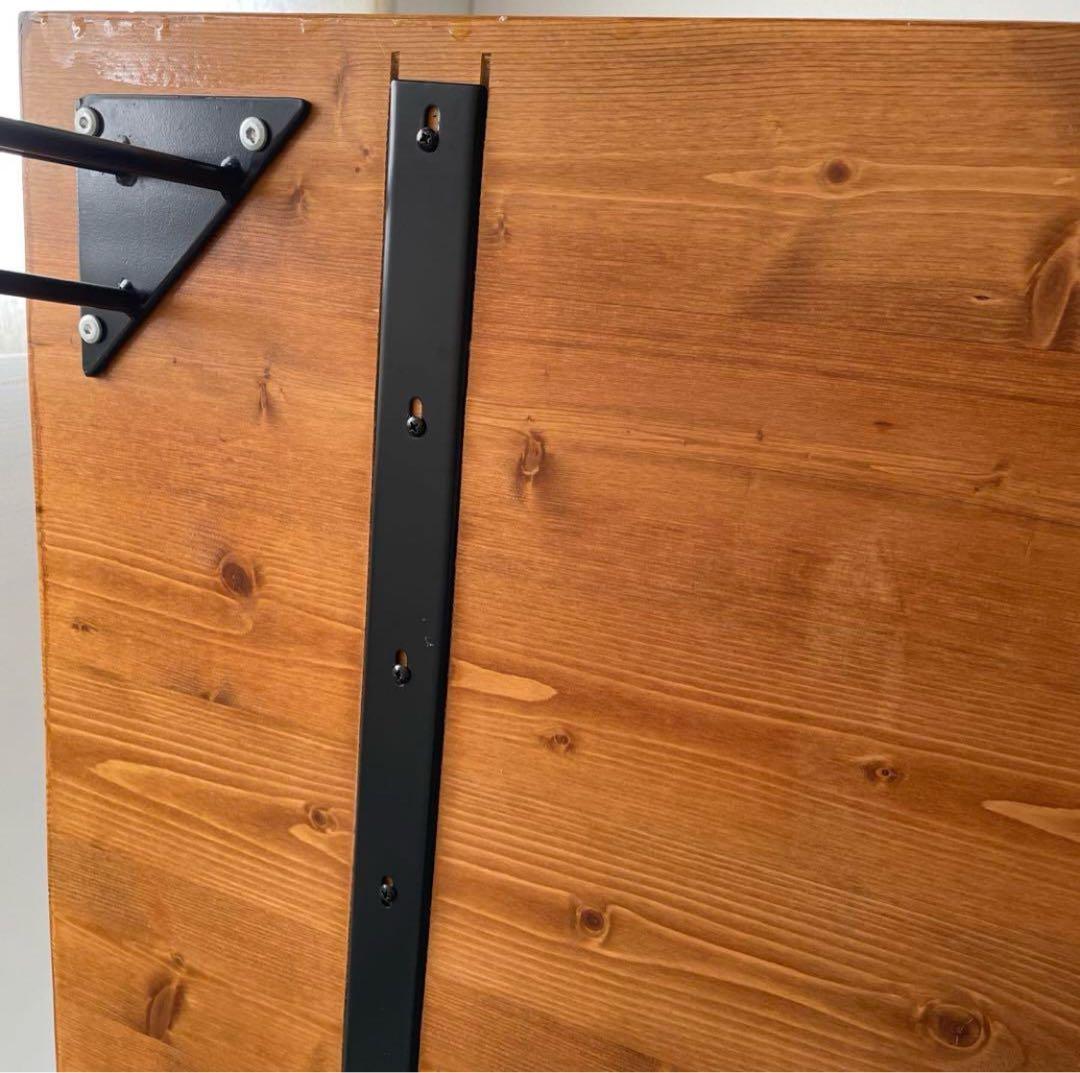 ダイニングテーブル　無垢材　天然木　ヴィンテージ　アイアン