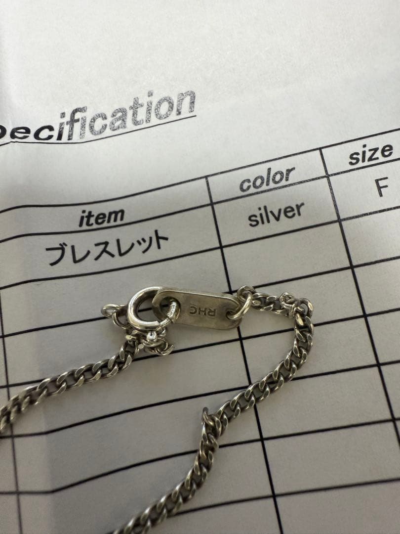 A*N様 RHC × I’M OK Sサイズ Silver Curb