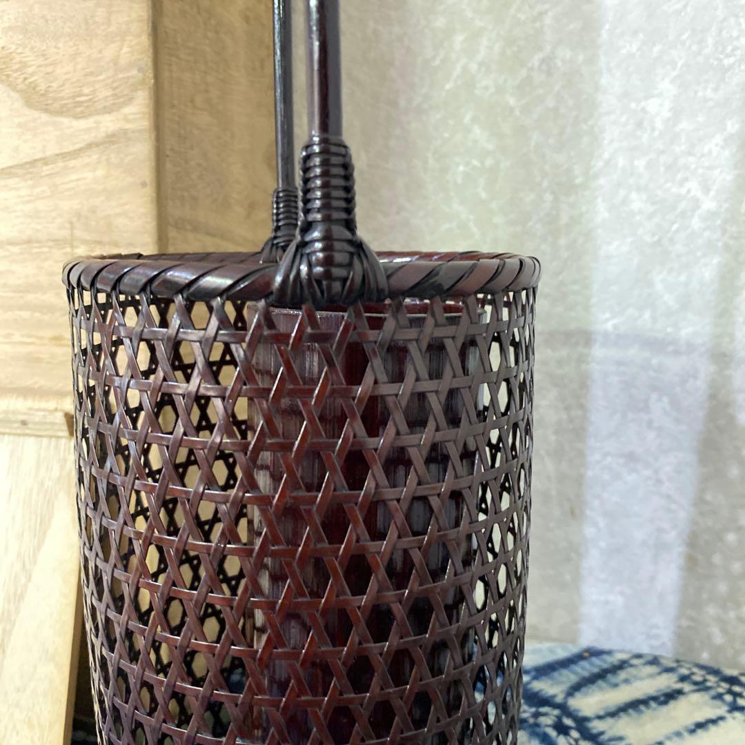 竹雲斎　筒形花籠