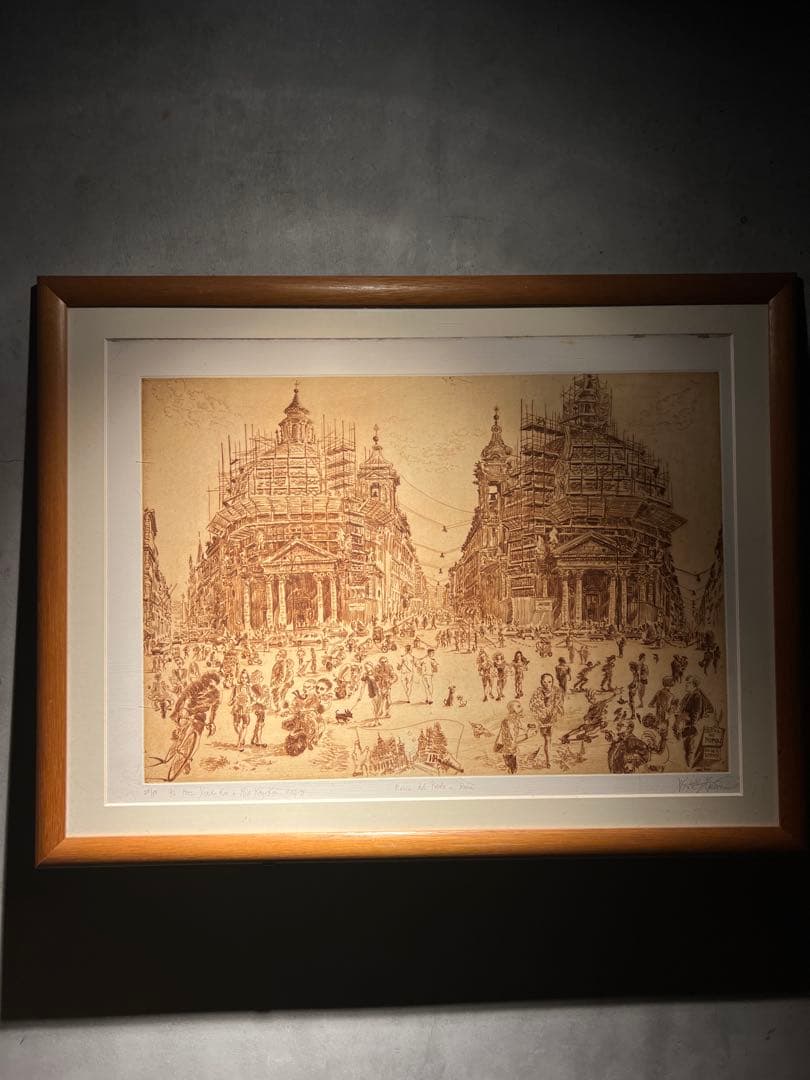 精密エッチング【Piazza del Popolo - Roma】88部限定