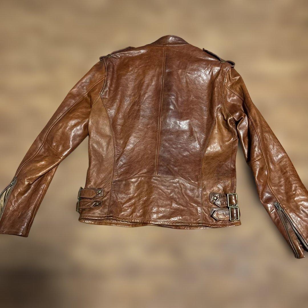 RATTLE TRAP ブラウン シングルライダースジャケット