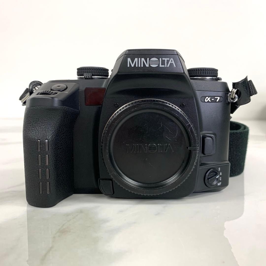 #[ジャンク品] MINOLTAα7 フィルム一眼レフカメラ ベタつき有り
