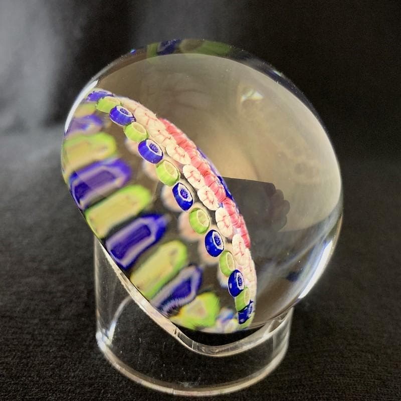 1982バカラ クリスタル ペーパーウェイト 千の花 ミルフィオリ