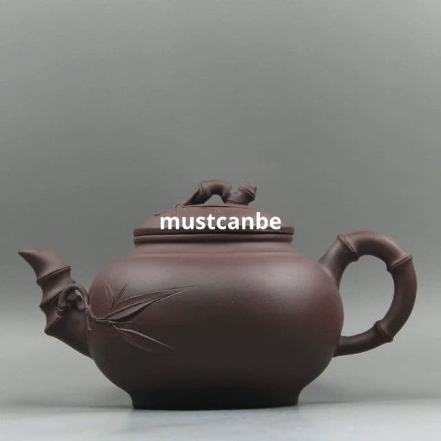 紫砂壷 報春笑櫻竹節壺 茶壺 茶道具 煎茶器 工芸品