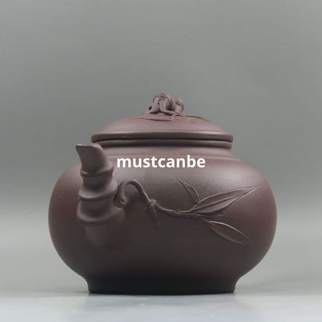 紫砂壷 報春笑櫻竹節壺 茶壺 茶道具 煎茶器 工芸品