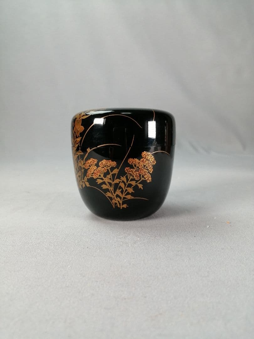 【茶事具】時代秋草蒔絵　棗299