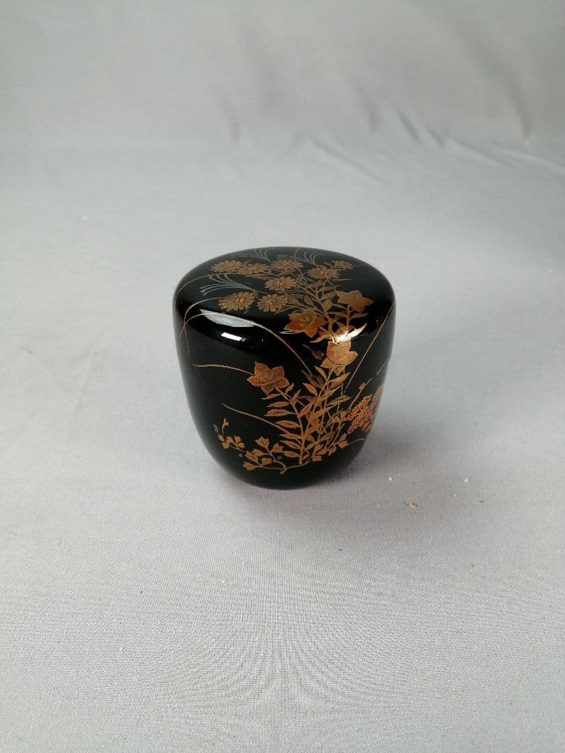 【茶事具】時代秋草蒔絵　棗299