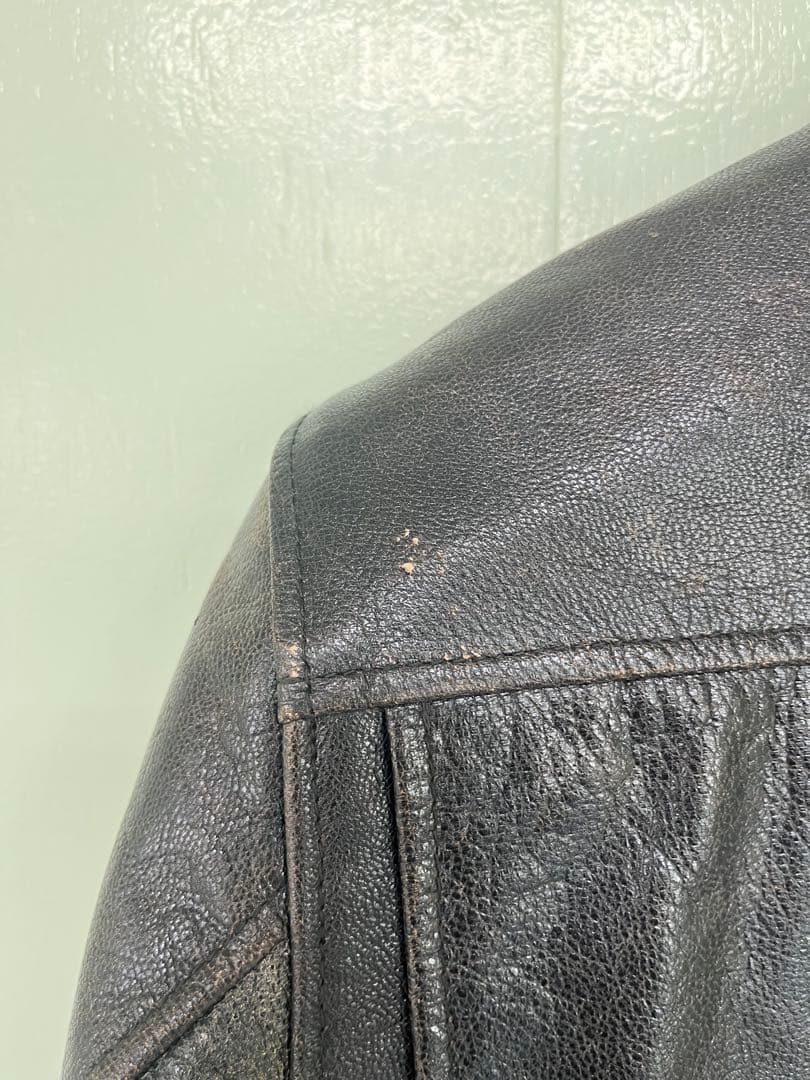 山羊革　Harley ハーレー　シングルライダース レザージャケット　M