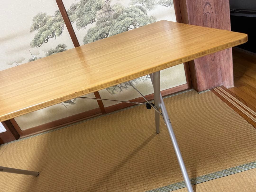 【美品】スノーピーク ワンアクション テーブル ロング 竹 LV-015T