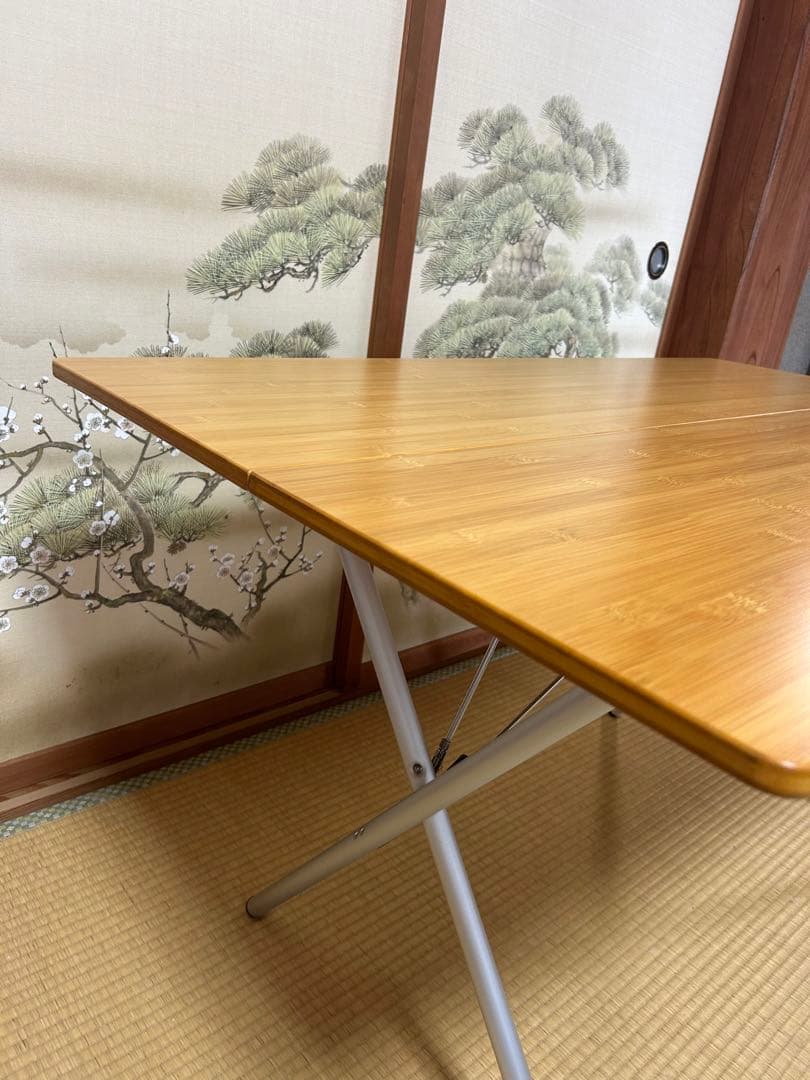 【美品】スノーピーク ワンアクション テーブル ロング 竹 LV-015T