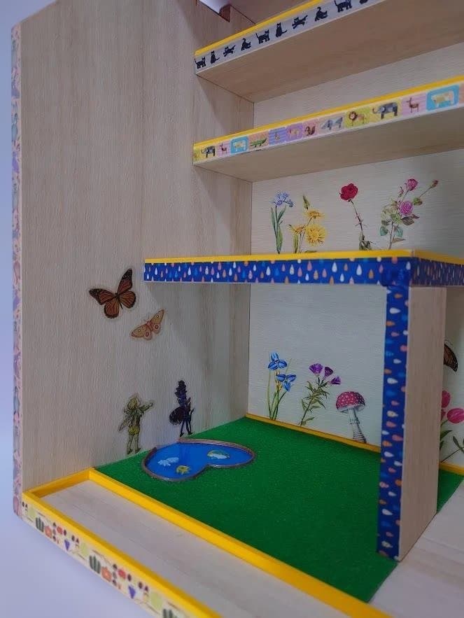 トミカ木製手作り駐車場（ビッグイエロ－）BY04