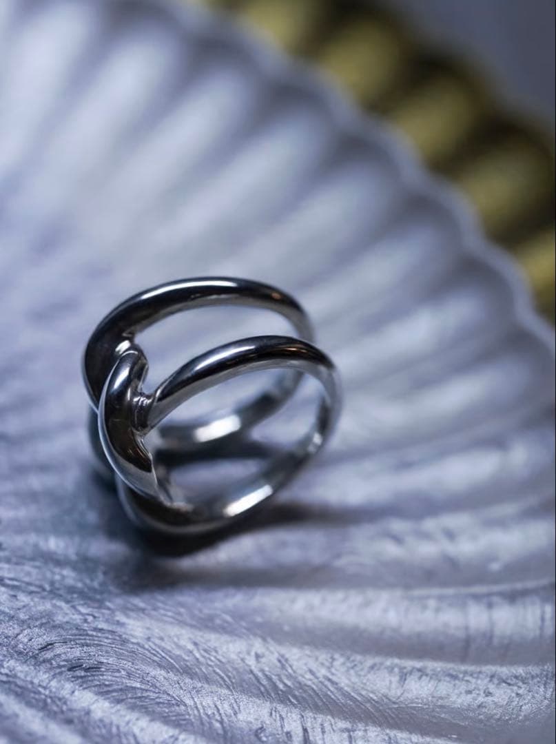 MB OX JEWELRY Big Chain Ring 17 号シルバーリング