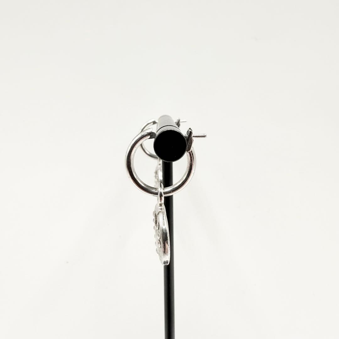 GUCCI グッチ　ピアス　サークル　ライトストーン　シルバー　GP 両耳