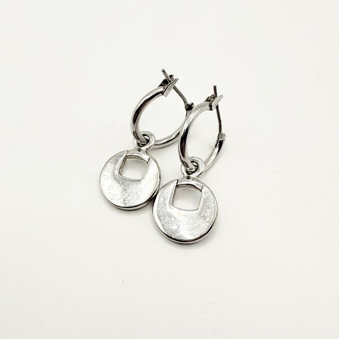 GUCCI グッチ　ピアス　サークル　ライトストーン　シルバー　GP 両耳