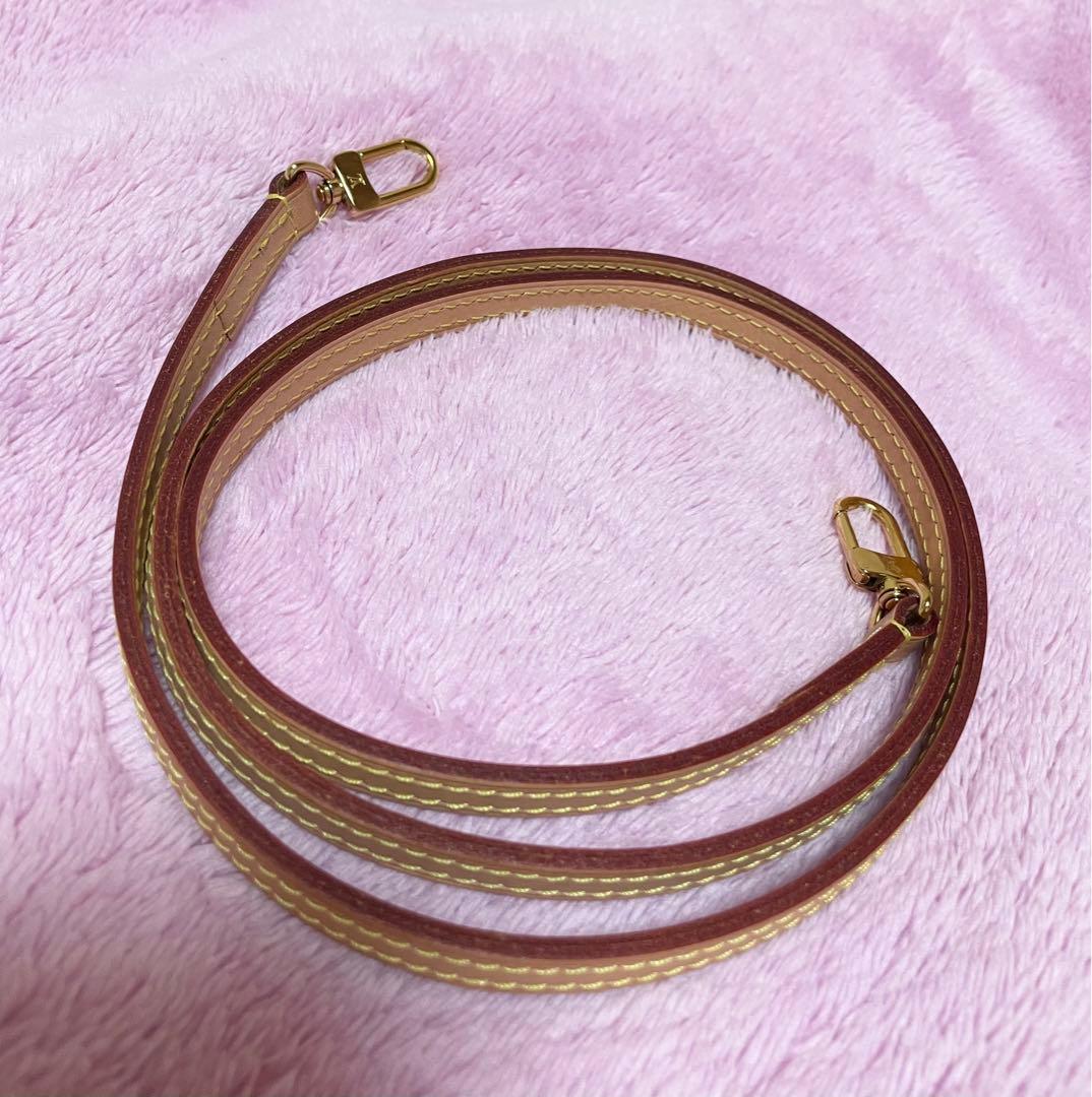 Louis Vuitton ストラップ ヌメ革 レザー ゴールド金具 箱付き