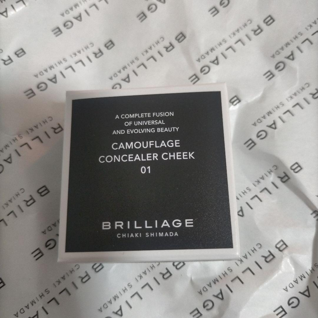 ブリリアージュ カムフラージュコンシーラーチーク#01 ワイドフィンガーブラシ付