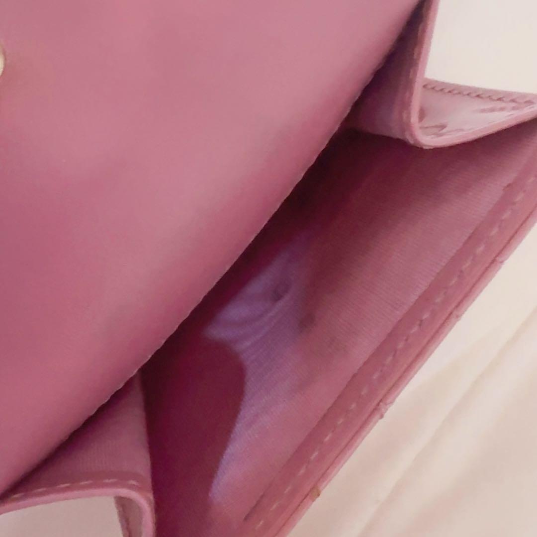 Dior 三つ折り財布 ピンク ロータスウォレット