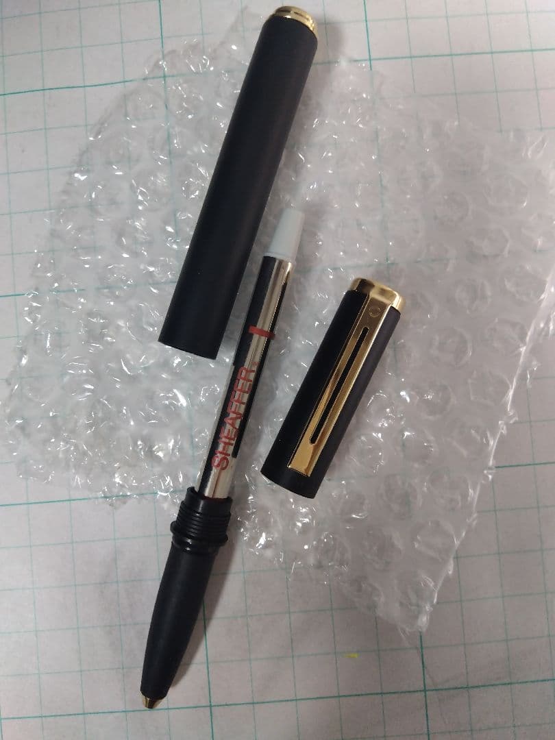 【シェーファー２本】ペン先14K、本体スターリングシルバーの万年筆＋ボールペン