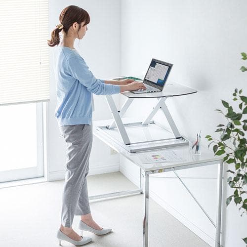 サンワサプライ　リフトアップデスク　スタンディングデスク　MR-ERGST3