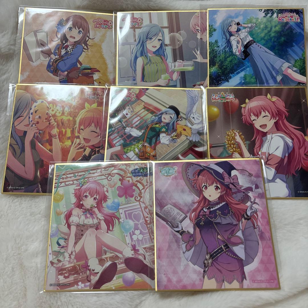 モアモアジャンプ　桃井愛莉　日野森雫　花里みのり　色紙　ドリプレ　希少