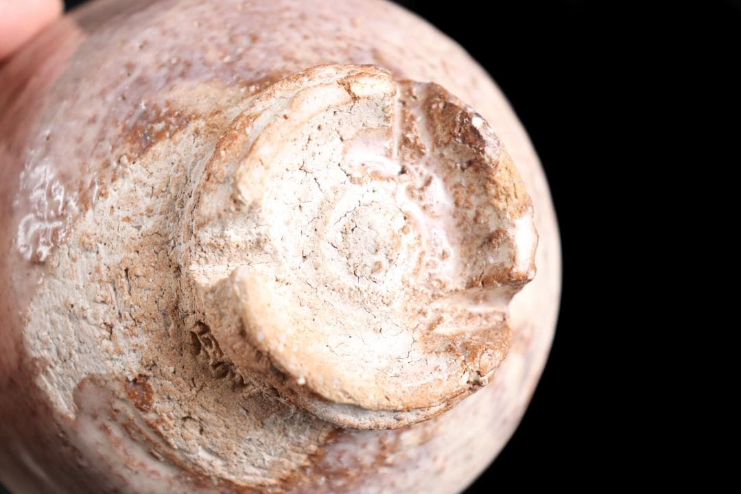 人間国宝 十代 三輪休雪 萩 茶碗 共布 共箱 茶道具