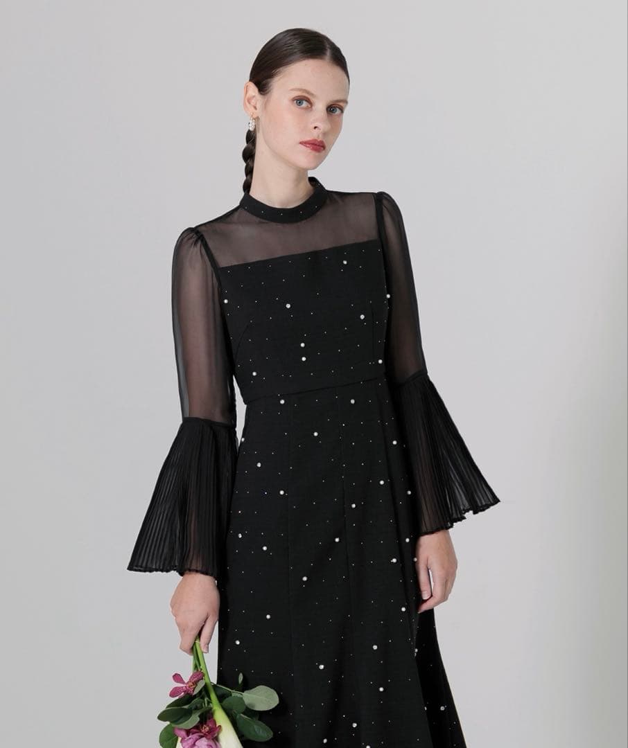 Leja ♡ パールビジュー付ワンピースドレス 結婚式