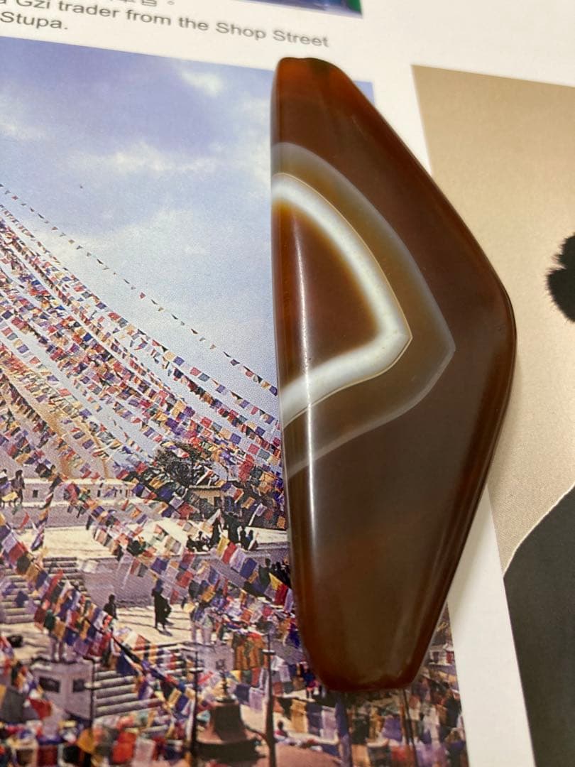 サマーセール値下げ博物館級ジービズチベット天珠弓型