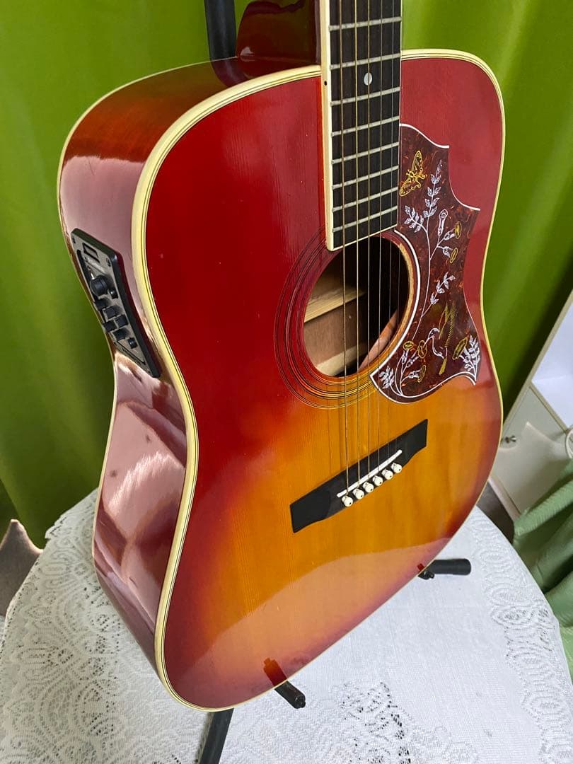 極上美品カントリーしようぜ！ハミングバードONKYOエレアコ音出し良好アコギも！