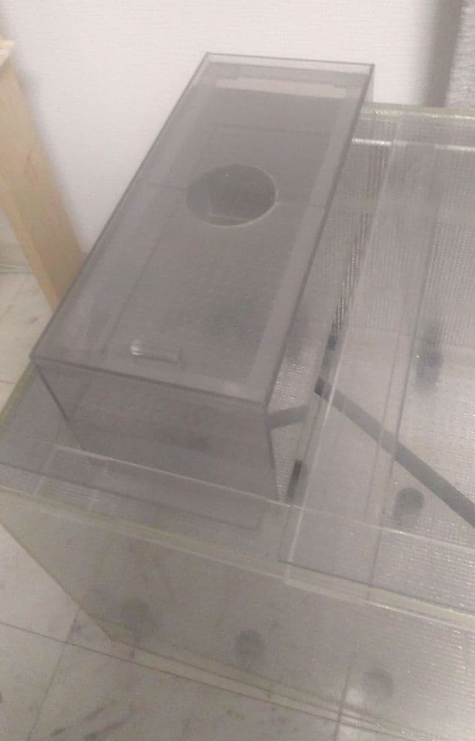 アクリル1200オーバーフロー水槽セット 4面ブラック