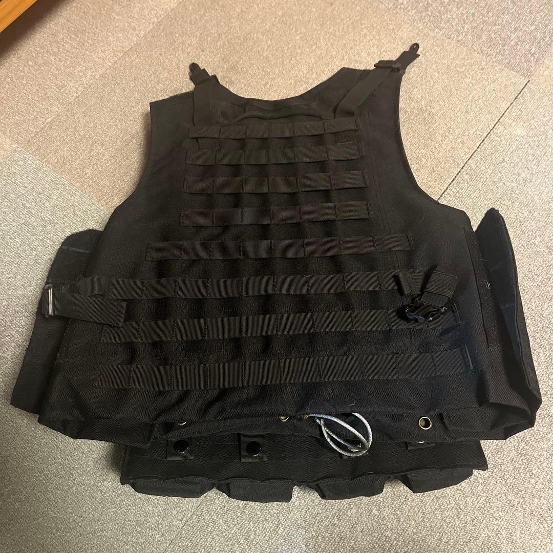 黒 プレートキャリア 4ポケット