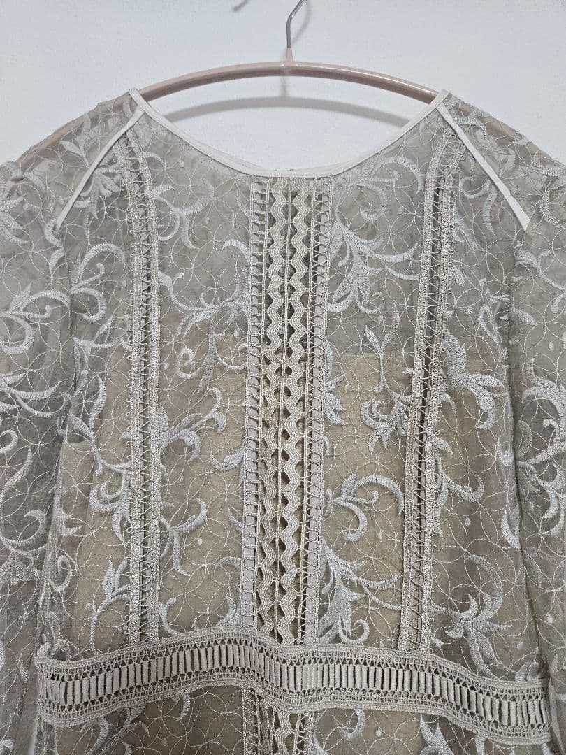 （今週までお値下げ）FRAY I.D オーガンジーレースワンピース