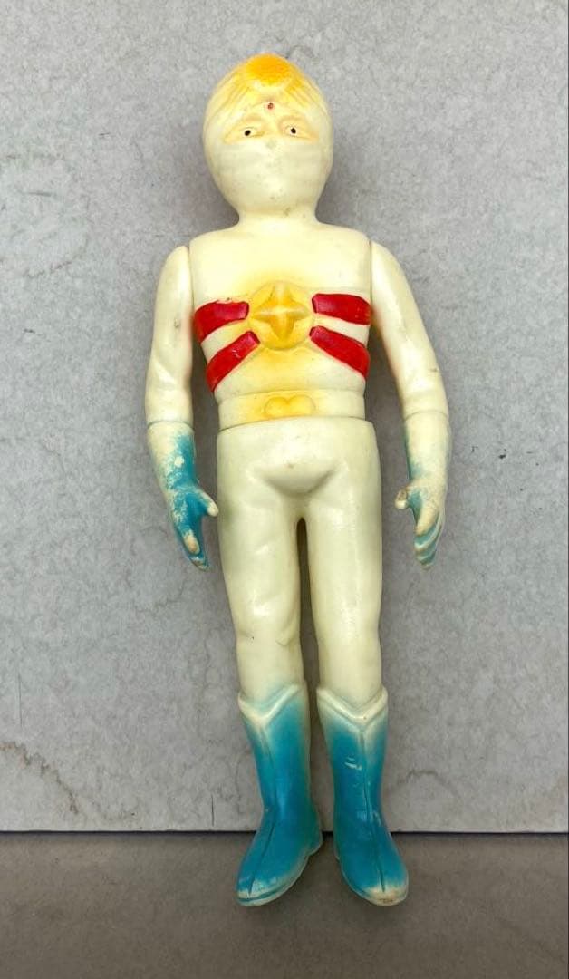 レインボーマン　パチ　無版権　ミドルサイズ　ソフビ　貴重品　1972年製