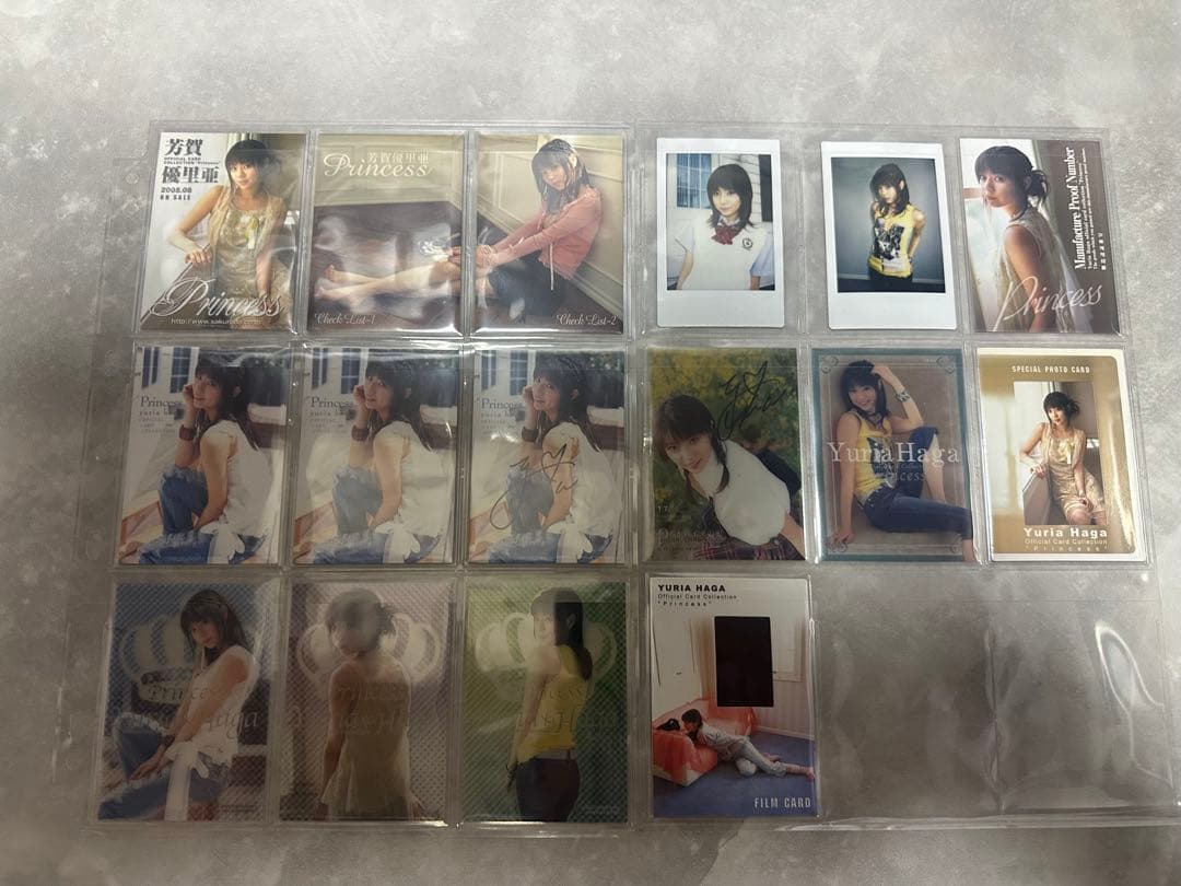 芳賀優里亜Princessアイドルコスチュームカード直筆サインカード