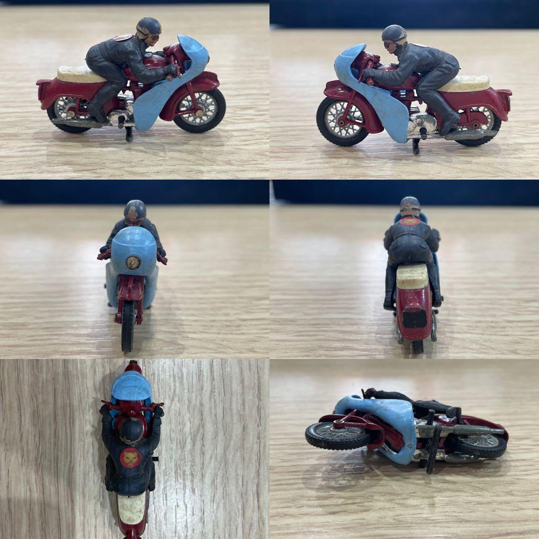 DINKY TOYSなどのビンテージオートバイ,ミニカー4個セット
