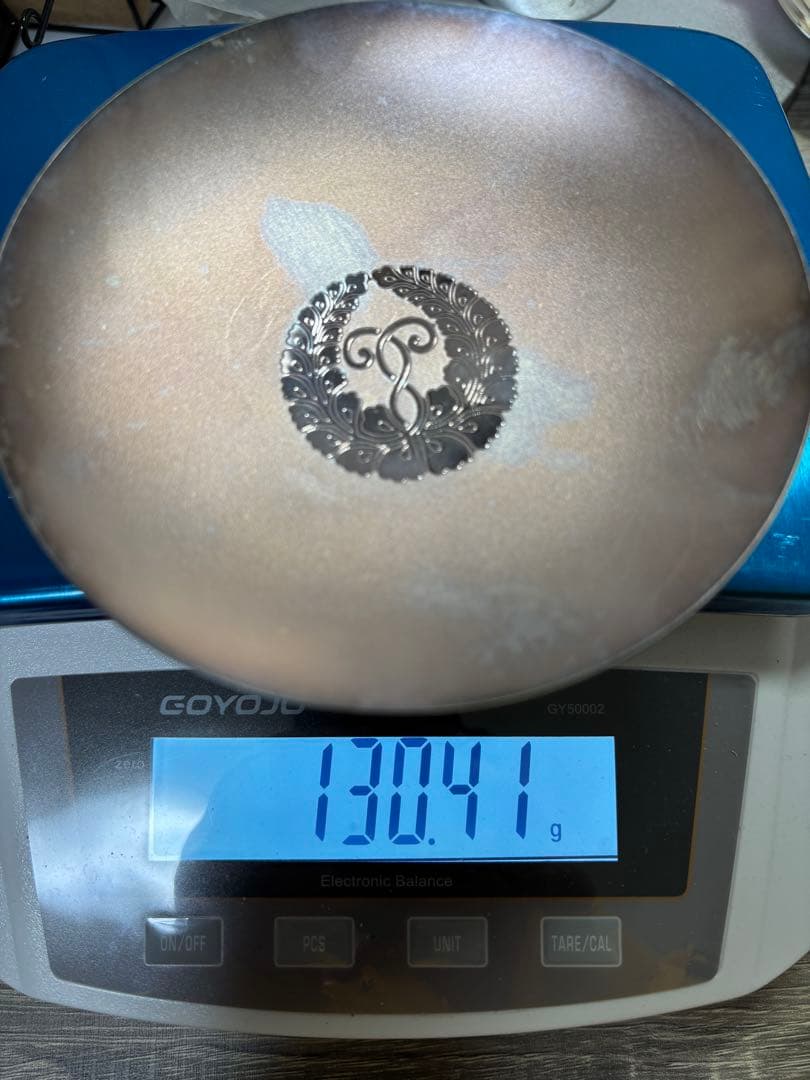 【純銀製】純銀杯130.4g！純銀刻印。鋳つぶし。純銀盃