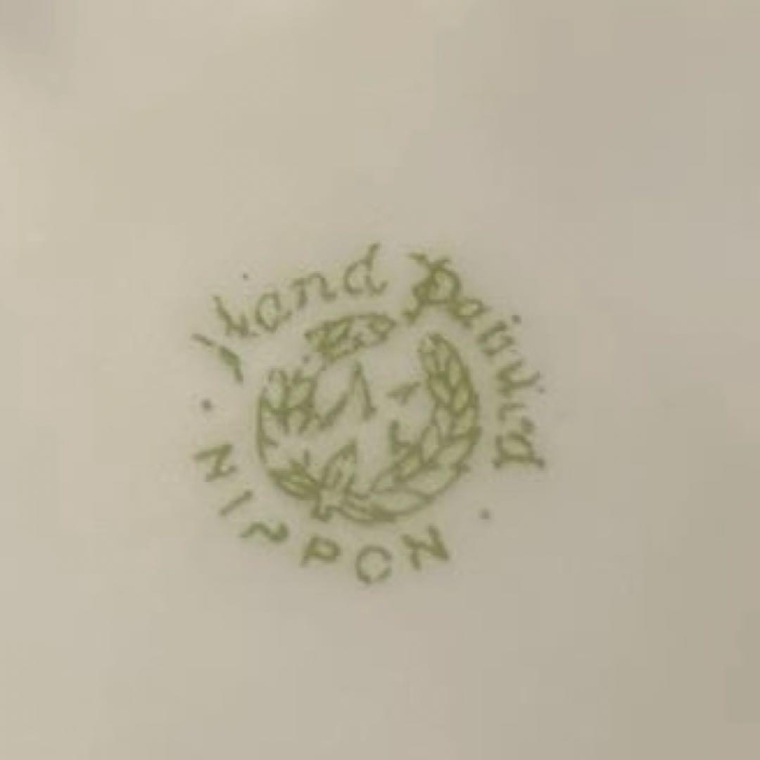 オールドノリタケ　花柄金縁カップ・ソーサー