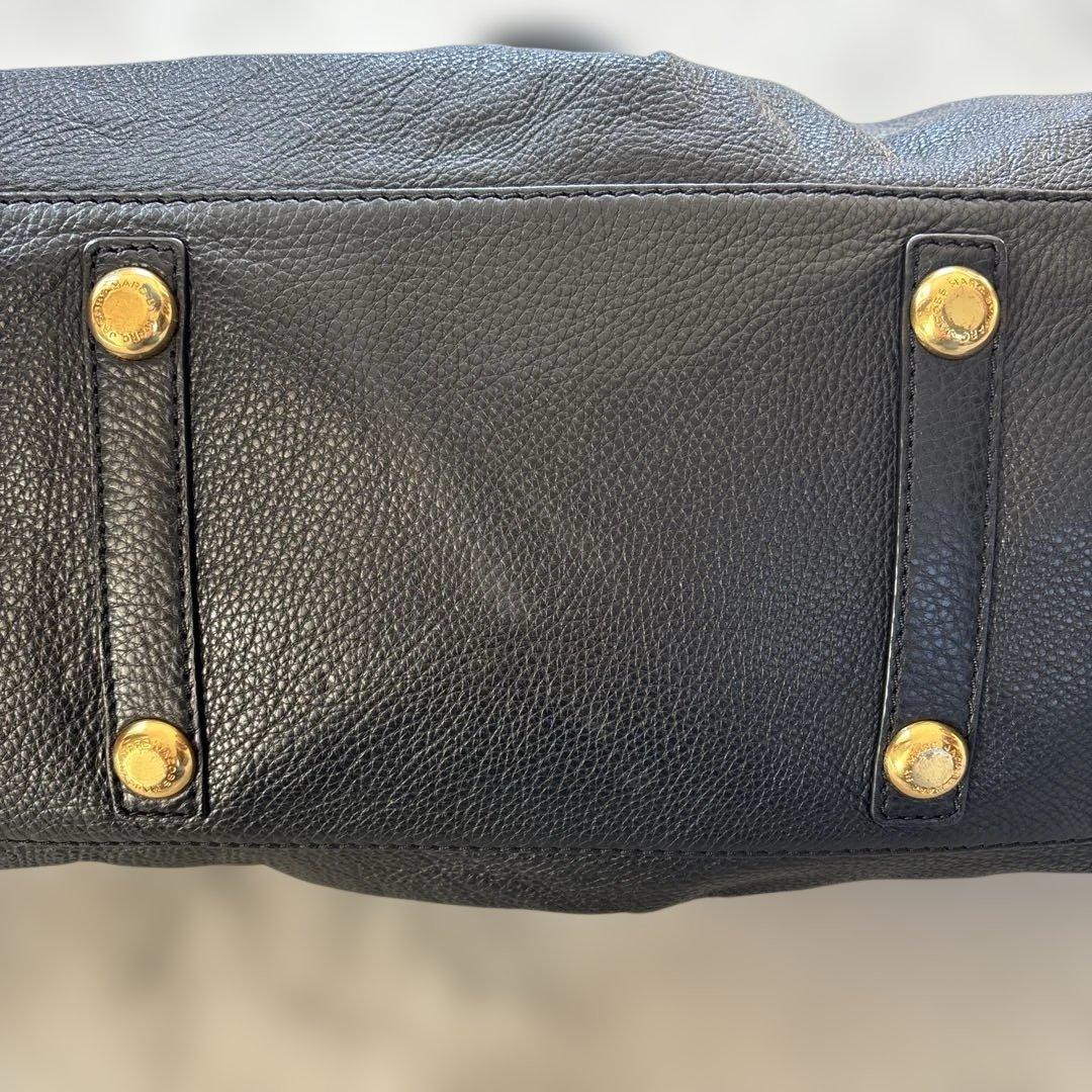 マークバイマークジェイコブス　黒 レザー ショルダーバッグ ゴールド金具