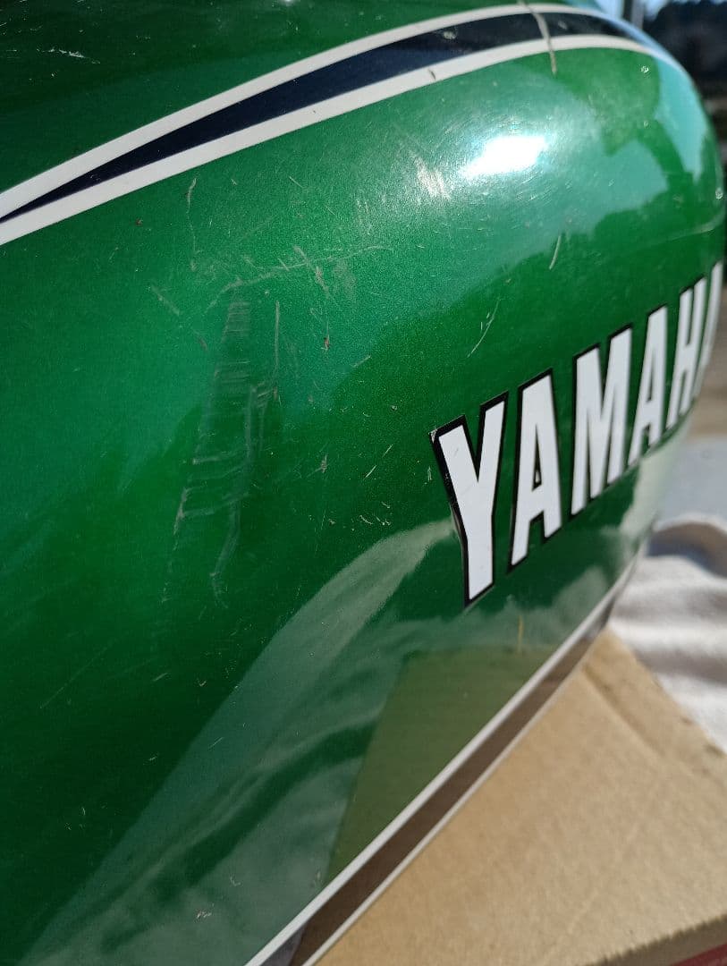 YAMAHA グリーンタンク ストライプデザイン