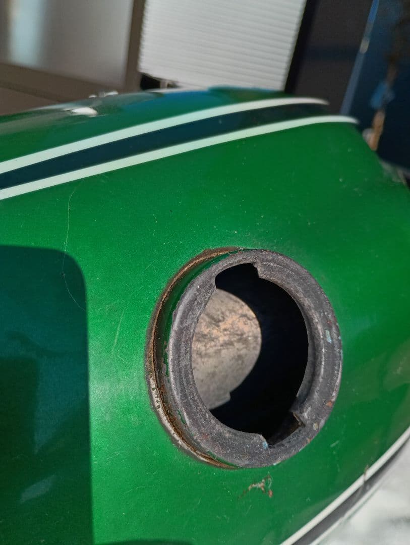 YAMAHA グリーンタンク ストライプデザイン