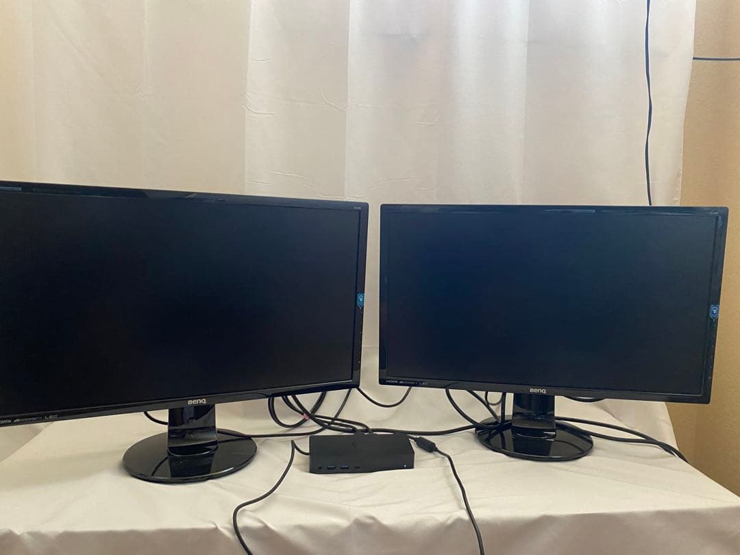 モニター×2、ドッキングステーション　セット　2460hm　D6000