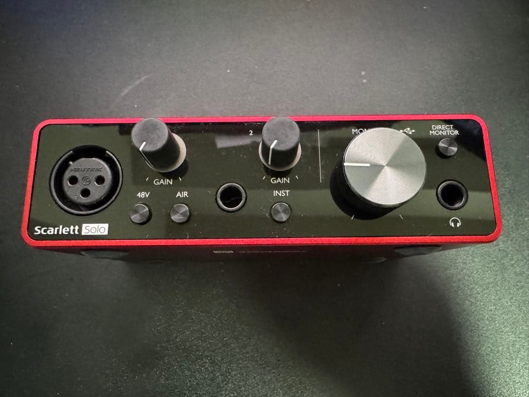 DTM・DAW Focusrite Scarlett solo 3rd gen
