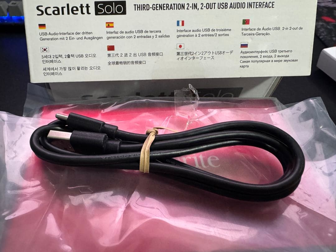 DTM・DAW Focusrite Scarlett solo 3rd gen